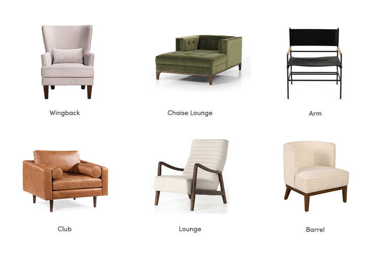 Accent chair types new arrivals